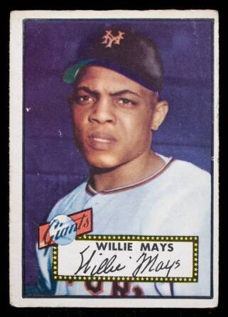 WILLIE MAYS 1952 TOPPS BASEBALL ROOKIE CARD