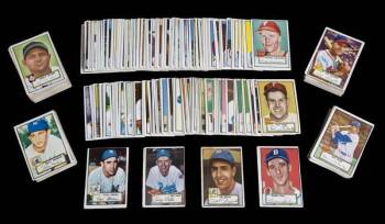 1952 TOPPS LOW NUMBERS NEAR-COMPLETE SET