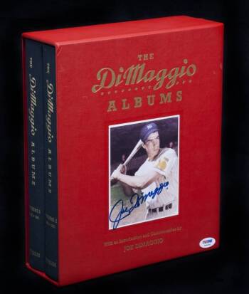 JOE DiMAGGIO SIGNED THE DiMAGGIO ALBUMS