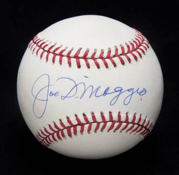 JOE DiMAGGIO SIGNED BASEBALL