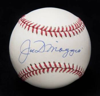 JOE DiMAGGIO SIGNED BASEBALL