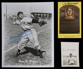 DiMAGGIO BROTHERS SIGNED GROUP