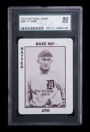 TY COBB 1913 NATIONAL GAME CARD