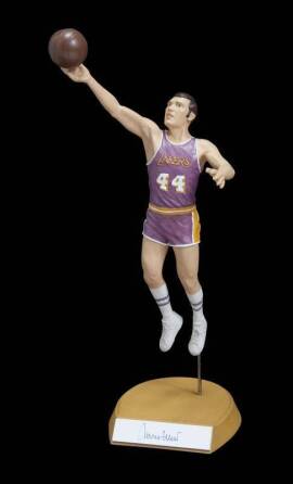 JERRY WEST SIGNED SALVINO COLLECTION FIGURINE