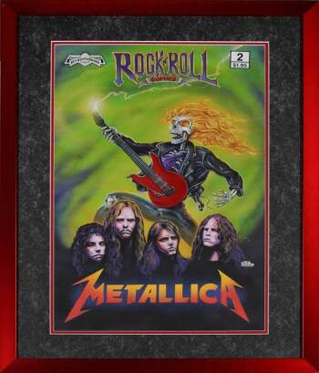 METALLICA ROCK 'N' ROLL COMIC ORIGINAL ARTWORK