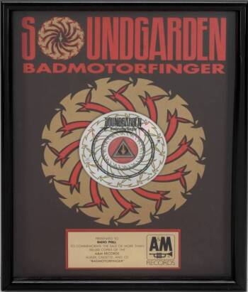 SOUNDGARDEN RECORD AWARD