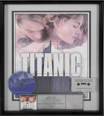 TITANIC "MULTI-PLATINUM" RECORD AWARD