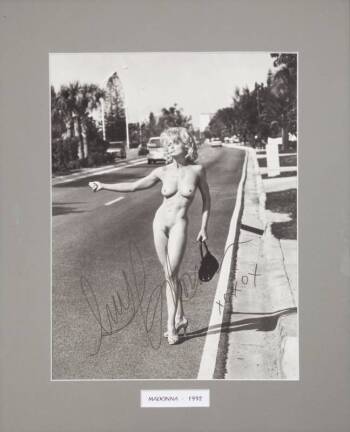 MADONNA SIGNED SEX BOOKPLATE