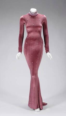 WHITNEY HOUSTON VELVET GOWN