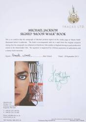 MICHAEL JACKSON SIGNED MOONWALK BOOK - 3
