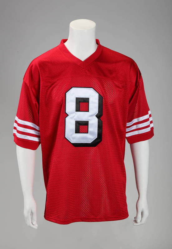 STEVE YOUNG SIGNED AND INSCRIBED 49ers JERSEY