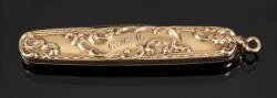 GRETA GARBO ANTIQUE GOLD POCKET KNIFE