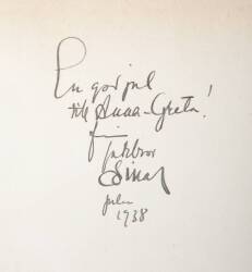 GRETA GARBO EINAR NERMAN SIGNED BOOK - 2