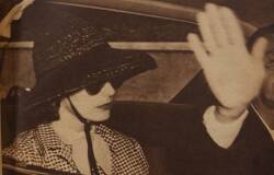 GRETA GARBO BLACK STRAW HATS - 4