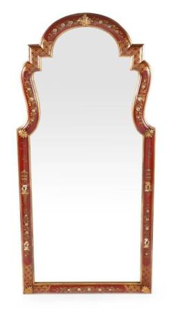 ITALIAN PAINT DECORATED WALL MIRROR