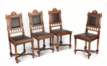 SET OF FOUR HOUDINI CENTER CHAIRS