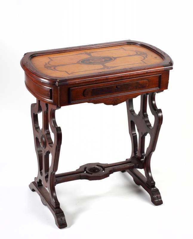 EASTLAKE INLAID OCCASIONAL TABLE