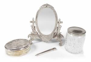 GROUP OF VICTORIAN STYLE SILVERPLATED ITEMS