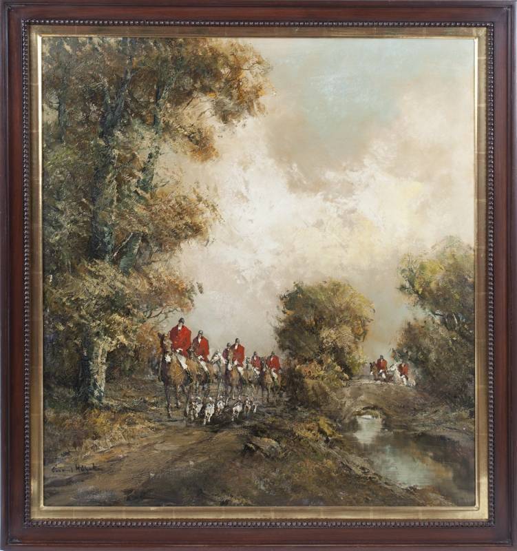 HUNT SCENE PAINTING