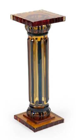 MURANO CASED GLASS PEDESTAL COLUMN