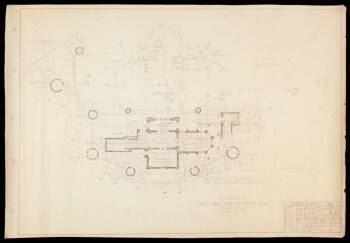 DISNEYLAND SLEEPING BEAUTY CASTLE BLUEPRINT, DECK AND ROOF PLAN