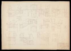 DISNEYLAND SLEEPING BEAUTY CASTLE BLUEPRINT, INTERIOR PASSAGES