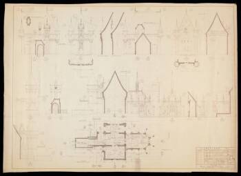 DISNEYLAND SLEEPING BEAUTY CASTLE BLUEPRINT, SUPERSTRUCTURE