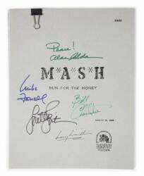 M*A*S*H CAST SIGNED SCRIPT