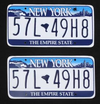 LAW & ORDER: CRIMINAL INTENT CHRIS NOTH LICENCE PLATES