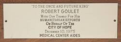 ROBERT GOULET CITY OF HOPE HUMANITARIAN AWARD - 2