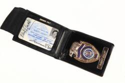 ROBERT GOULET SENATORIAL COMMISSION BADGE WALLET