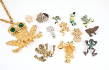 ROBERT GOULET FROG JEWELRY ITEMS