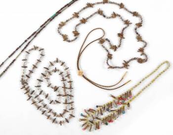 ROBERT GOULET BOLO TIE AND BEAD NECKLACES