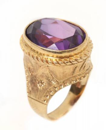 ROBERT GOULET ELVIS PRESLEY GIFTED SAPPHIRE RING