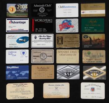 ROBERT GOULET MEMBERSHIP CARDS