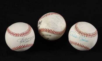 ROBERT GOULET OWNED ALL-STARS SIGNED BASEBALLS