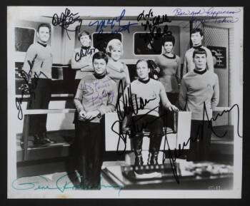 STAR TREK ORIGINAL CAST AUTOGRAPHED PHOTO