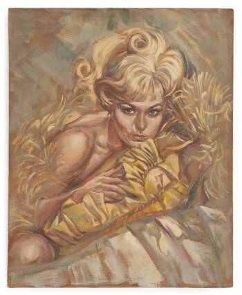 KIM NOVAK THE LEGEND OF LYLAH CLARE PROP PAINTING