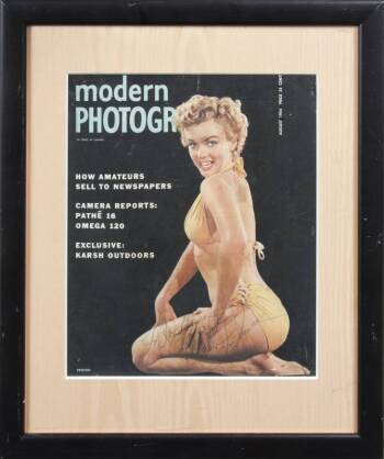 MARILYN MONROE INSCRIBED MAGAZINE COVER