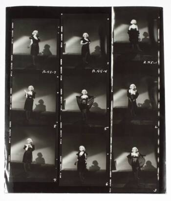 MARILYN MONROE SOME LIKE IT HOT CONTACT SHEET