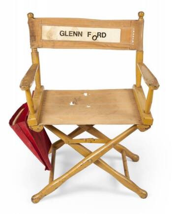 GLENN FORD DIRECTOR'S CHAIR AND SCRIPT