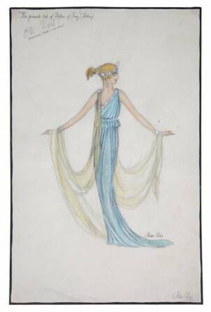 MARIA CORDA THE PRIVATE LIFE OF HELEN OF TROY COSTUME SKETCH