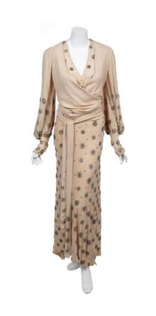 TALLULAH BANKHEAD SILK GOWN AND BOLERO FROM DEVIL AND THE DEEP