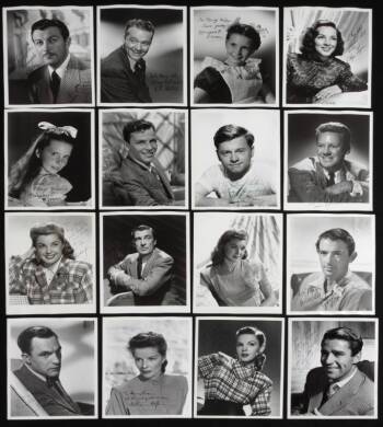 VINTAGE ACTOR AND ACTRESS SIGNED PHOTOGRAPHS