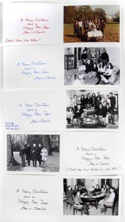 CHARLIE AND OONA CHAPLIN CARDS AND PHOTOGRAPHS