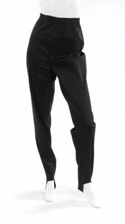 WHITNEY HOUSTON BLACK STIRRUP TROUSERS