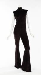 WHITNEY HOUSTON BLACK VELVET JUMPSUIT