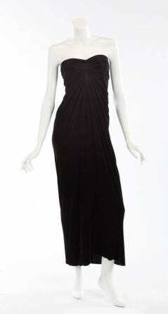 WHITNEY HOUSTON STRAPLESS GOWN