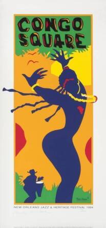 NEW ORLEANS JAZZ & HERITAGE FESTIVAL POSTERS AND MATERIALS