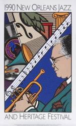 NEW ORLEANS JAZZ & HERITAGE FESTIVAL POSTERS AND MATERIALS - 4